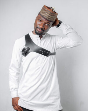 Leather Chest Harness - Black