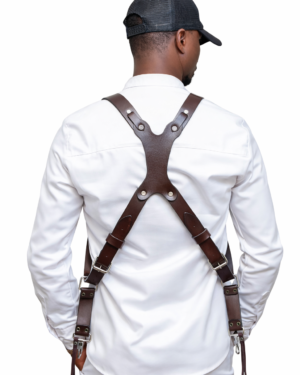 DB Hang Double Camera Harness - Dark brown
