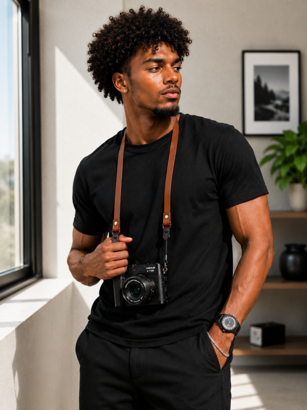 Quick Release Leather Camera Neck Strap