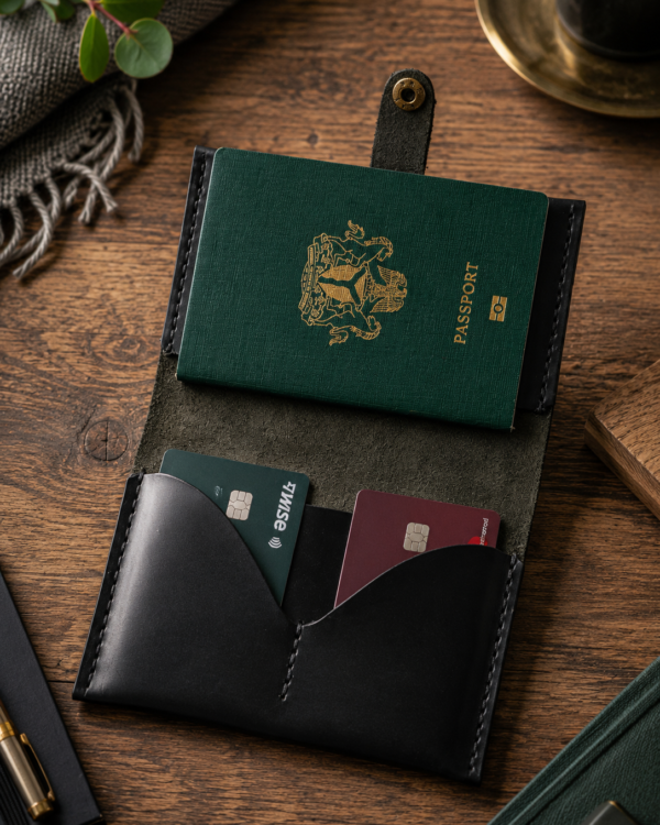 Genuine Leather Passport Wallet