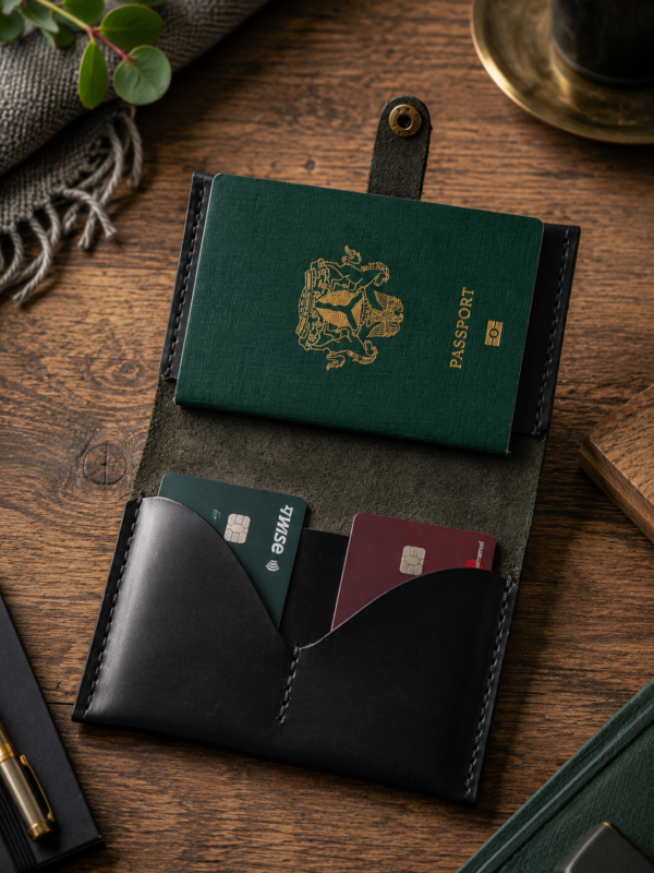Genuine Leather Passport Wallet